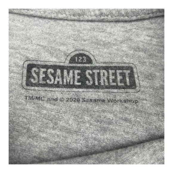 Sesame Street Shirt Womens Medium Gray 1993 Big Bird Grover Cookie Monster Tee - Picture 5 of 6